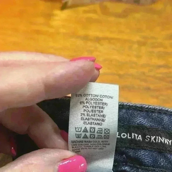 Lucky Brand Women’s Jeans Dark Wash 6/28 Ankle Length Raw Hem Skinny 5 Pocket - Picture 9 of 11